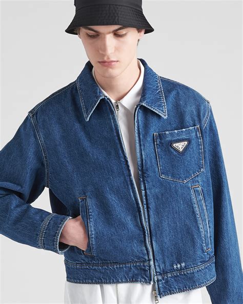 prada banana jacket|prada denim jacket men's.